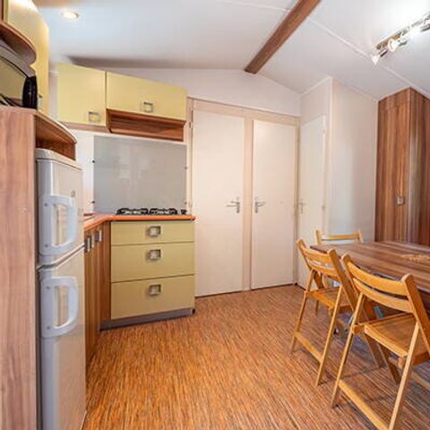 Mobilhome 6 personnes - Classic | 2 Ch. | 4/6 Pers. | Terrasse surélevée non couverte | 2 SDB | Clim.