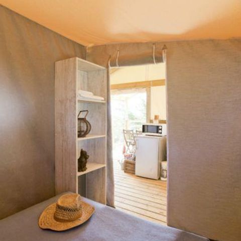 TENTE TOILE ET BOIS 5 personnes - CABANE PILOTIS