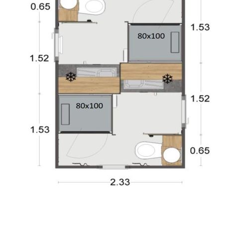 Emplacement - Sanitaire Privé