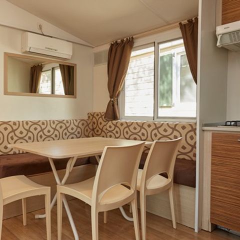 Mobilhome 4 personnes - Classic XL | 2 Ch. | 4 Pers. | Terrasse surélevée | 2 SDB | Clim. | TV