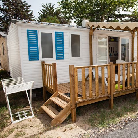 Mobilhome 6 personnes - Classic XL | 3 Ch. | 6 Pers. | Terrasse surélevée | Clim.