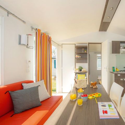Mobilhome 6 personnes - Classic XL | 3 Ch. | 6 Pers. | Terrasse surélevée | Clim.