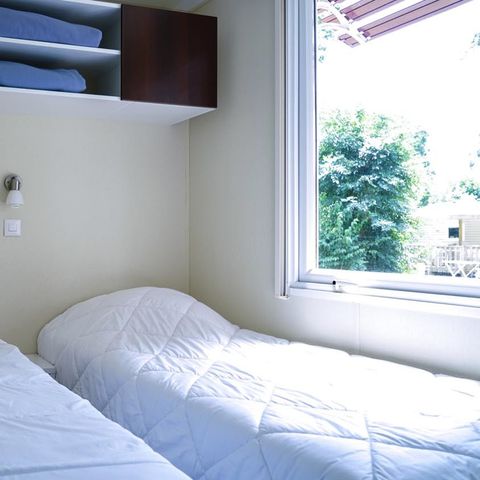 Mobilhome 6 personnes - Classic XL | 3 Ch. | 6 Pers. | Terrasse surélevée | Clim. | TV