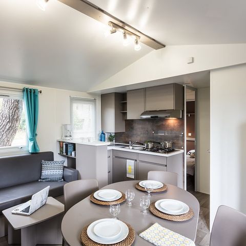 Mobilhome 6 personnes - Comfort XL | 3 Ch. | 6 Pers. | Terrasse surélevée | Clim.