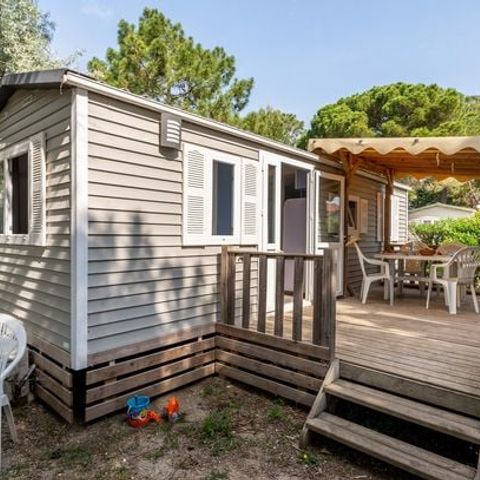 BUNGALOW 4 personnes - Mobil-home | Classic | 2 Ch. | 4 Pers. |* Terrasse surélevée *| 1 SDB | Clim.