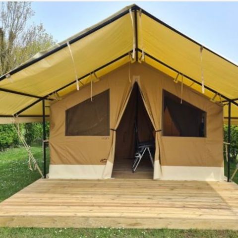 TENTE TOILE ET BOIS 4 personnes - Tente Safari