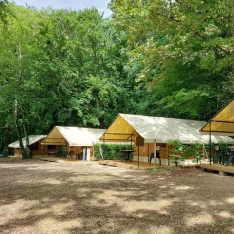 Tente en toile et en bois 4 personnes - Tente Safari