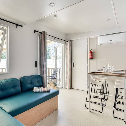 BUNGALOW 6 personnes - Mobil-home | Premium | 3 Ch. | 6 Pers. | Terrasse Lounge | Clim. | TV