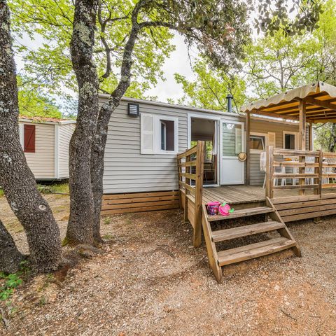 BUNGALOW 4 personnes - Mobil-home | Classic | 2 Ch. | 4 Pers. | Terrasse surélevée | Clim.
