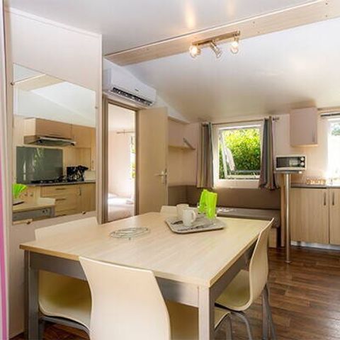 BUNGALOW 6 personnes - Mobil-home | Classic | 3 Ch. | 6 Pers. | Terrasse surélevée | Clim.