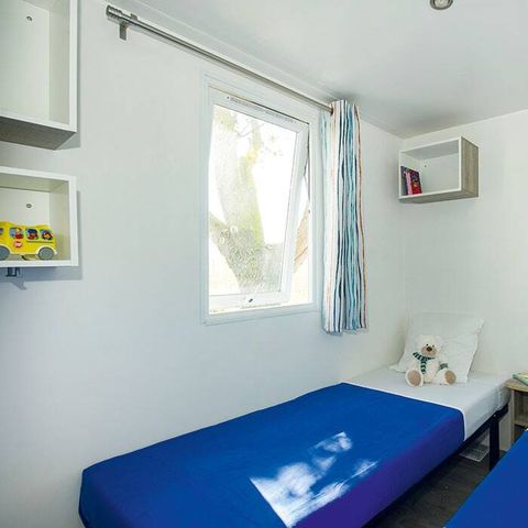 BUNGALOW 6 personnes - Mobil-home | Comfort | 2 Ch. | 4/6 Pers. | Terrasse surélevée | Clim.