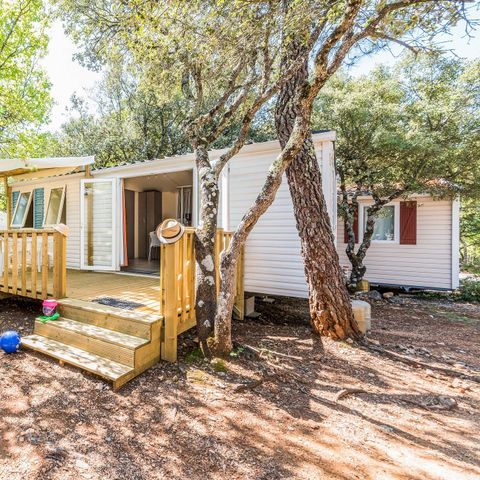 BUNGALOW 4 personnes - Mobil-home | Comfort | 2 Ch. | 4 Pers. | Terrasse surélevée | Clim.
