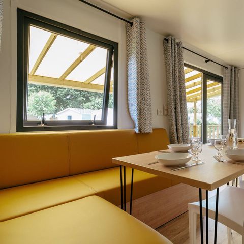 BUNGALOW 6 personnes - Mobil-home | Premium | 3 Ch. | 6 Pers. | Terrasse surélevée | Clim.