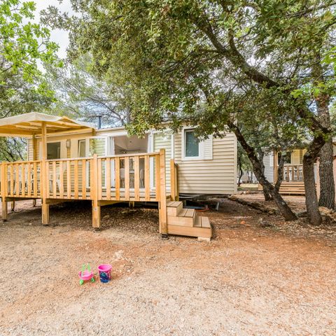 BUNGALOW 6 personnes - Mobil-home | Premium | 3 Ch. | 6 Pers. | Terrasse surélevée | Clim.