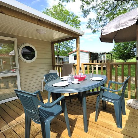 BUNGALOW 6 personnes - Espace confort 32m² - Clim - TV -LV