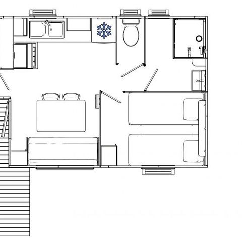 BUNGALOW 4 personnes - LOGGIA PREMIUM 30M²