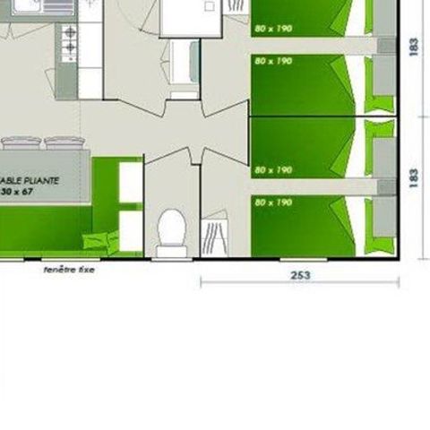BUNGALOW 6 personnes - Comfort