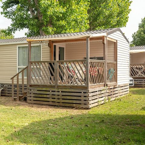 BUNGALOW 6 personnes - Mobil-home Homair Vacances au camping St Aygulf-Plage Comfort | 2 Ch. | 4/6 Pers. | Terrasse simple | Clim.