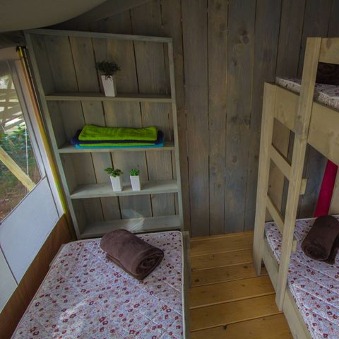 TENTE TOILE ET BOIS 5 personnes - Luxe safaritent