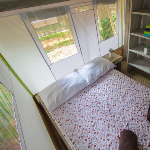TENTE TOILE ET BOIS 5 personnes - Luxe safaritent
