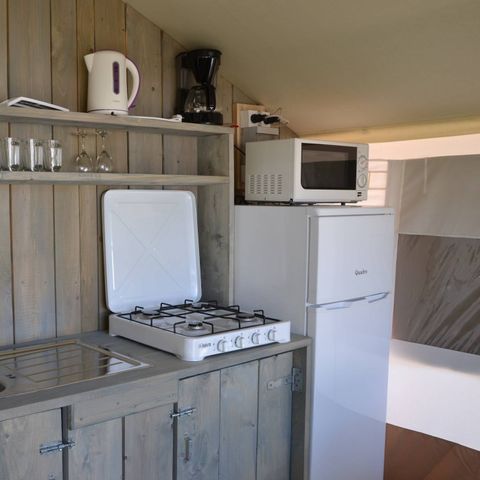 TENTE TOILE ET BOIS 5 personnes - Luxe safaritent