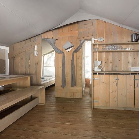 TENTE TOILE ET BOIS 5 personnes - Polari - Tente Safari de luxe