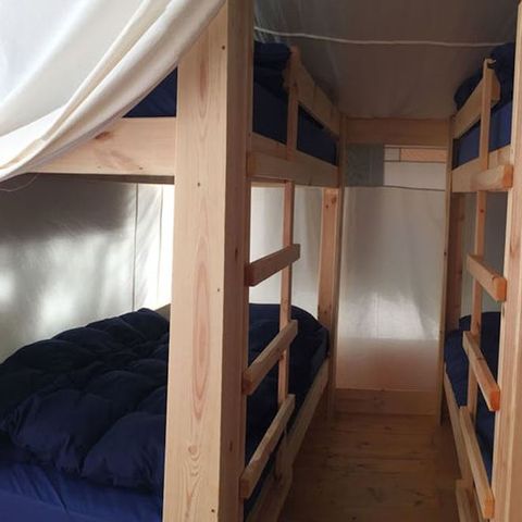 TENTE TOILE ET BOIS 5 personnes - Polari - Tente Safari Relax