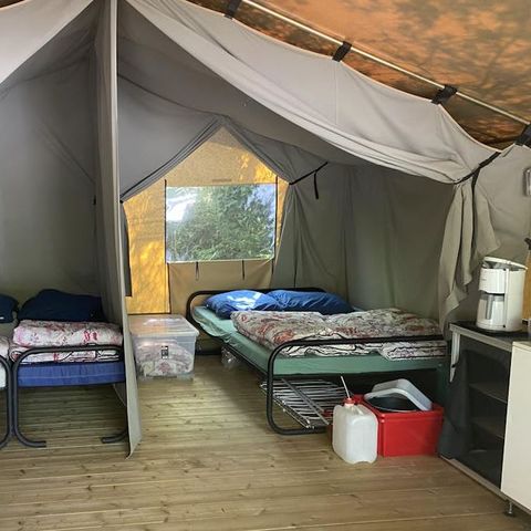 TENTE TOILE ET BOIS 5 personnes - Polari - Tente safari Harmony