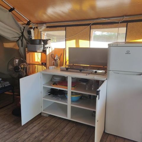 TENTE TOILE ET BOIS 5 personnes - Polari - Tente safari Harmony