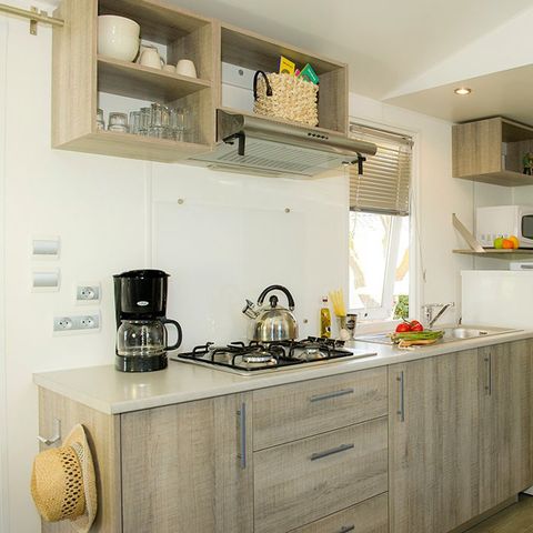 Mobilhome 2 personnes - Comfort | 1 Ch. | 2 Pers. | Terrasse surélevée | Clim. | TV