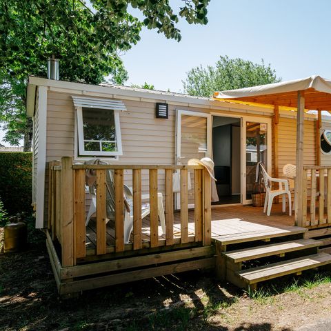 Mobilhome 4 personnes - Comfort | 2 Ch. | 4 Pers. | Terrasse surélevée | Clim. | TV