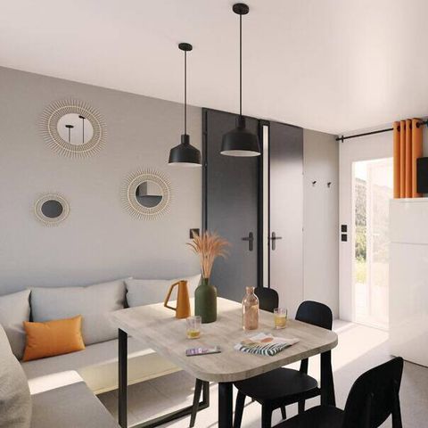 Mobilhome 6 personnes - Premium | 3 Ch. | 6 Pers. | Terrasse Lounge | Clim. | TV