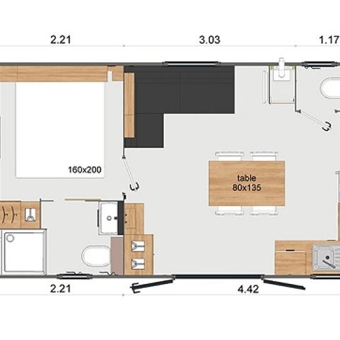 BUNGALOW 4 personnes - Konfort 2