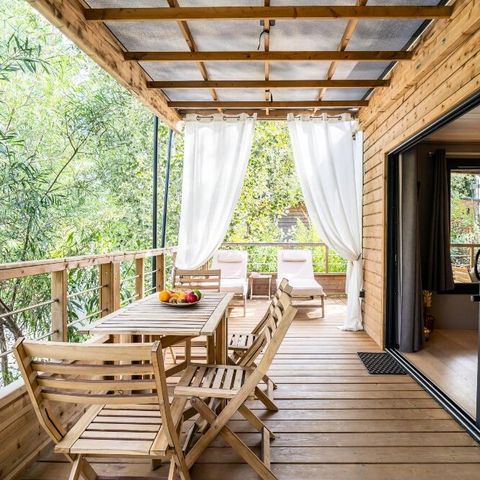 BUNGALOW 5 personnes - Lodge Kabane sur Pilotis 3 Pièces