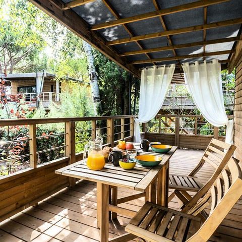 BUNGALOW 5 personnes - Lodge Kabane sur Pilotis 3 Pièces