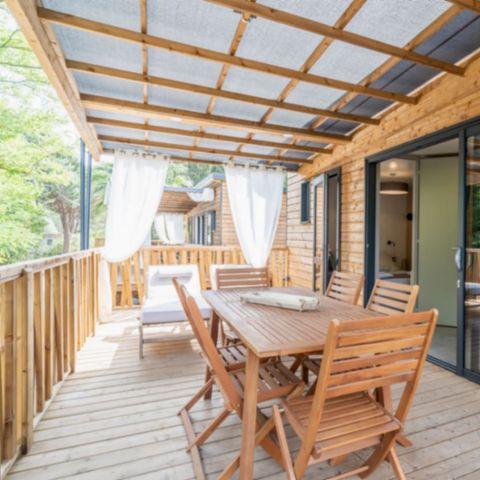 BUNGALOW 4 personnes - Lodge Kabane 2 chambres,2 SDB, 4 pers.