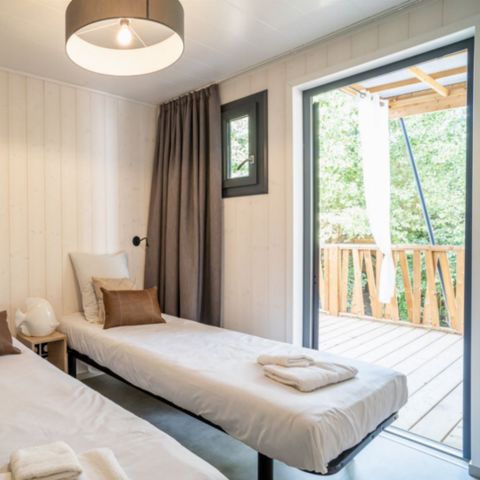 BUNGALOW 4 personnes - Lodge Kabane 2 chambres,2 SDB, 4 pers.