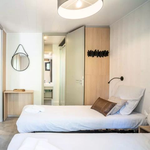 TENTE TOILE ET BOIS 4 personnes - Lodge Kabane sur Pilotis 3 Pièces 4 Personnes Climatisé + TV