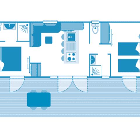 BUNGALOW 5 personnes - Cottage 5p 2ch ****