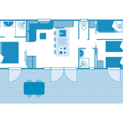 BUNGALOW 6 personnes - Cottage 6p 3ch **** ZEN