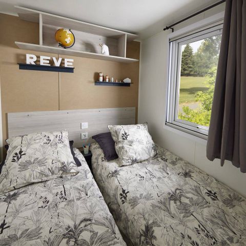 BUNGALOW 8 personnes - Premium Exclusive | 3 Ch. | 6/8 Pers. | Terrasse surélevée | 2 SDB | Clim. | TV