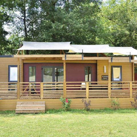 BUNGALOW 8 personnes - Ultimate | 3 Ch. | 6/8 Pers. | Terrasse surélevée | Clim. | TV
