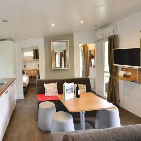 BUNGALOW 8 personnes - Ultimate | 3 Ch. | 6/8 Pers. | Terrasse surélevée | Clim. | TV