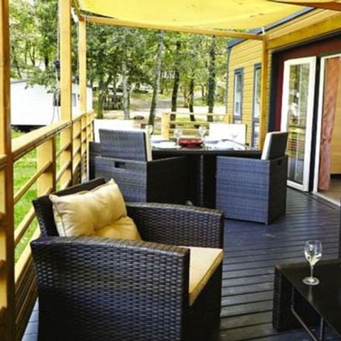 BUNGALOW 6 personnes - Ultimate | 3 Ch. | 6 Pers. | Terrasse Lounge | 2 SDB | Clim. | TV