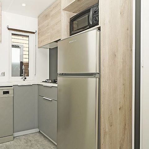 BUNGALOW 8 personnes - Mobil-home | Premium | 3 Ch. | 6/8 Pers. | Terrasse surélevée | 2 SDB | Clim.