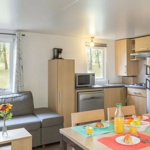Mobilhome 6 personnes - Premium 3 chambres 2 salles de bain Lounge