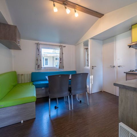 BUNGALOW 6 personnes - Mobil-home | Comfort | 3 Ch. | 6 Pers. | Terrasse surélevée | Clim.