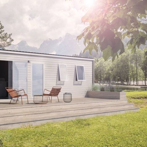 BUNGALOW 6 personnes - Mobil-home | Comfort | 3 Ch. | 6 Pers. | Terrasse surélevée | Clim.