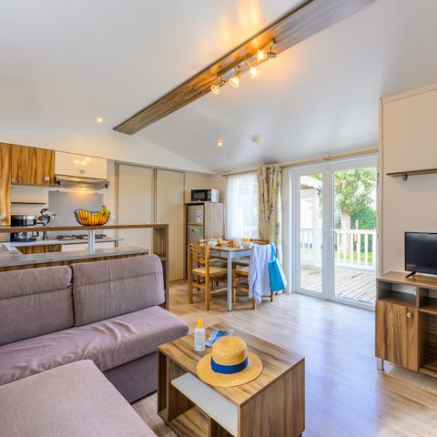 BUNGALOW 6 personnes - LOISIR CONFORT 3 ch. 6 pers. - 36m2 - terrasse couverte