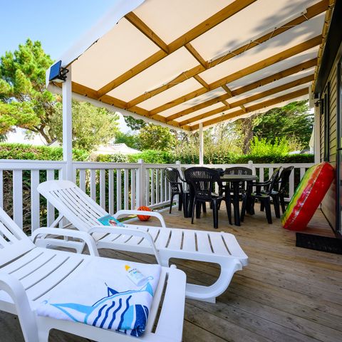 BUNGALOW 6 personnes - D/ COTTAGE CONFORT 3 ch. 6 pers. - 35m2 - terrasse couverte